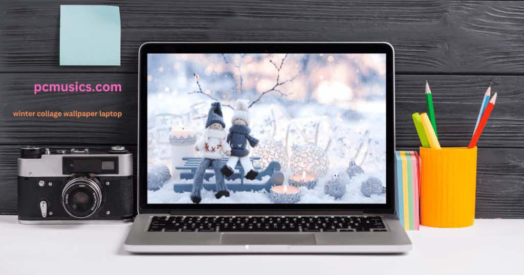 winter collage wallpaper laptop