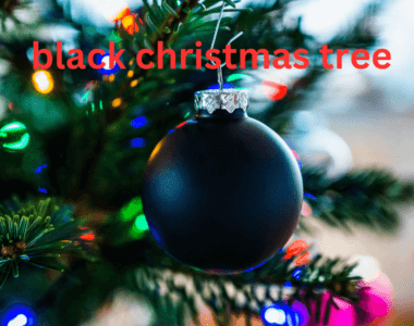 black christmas tree