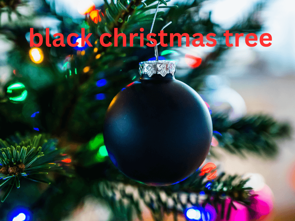 black christmas tree